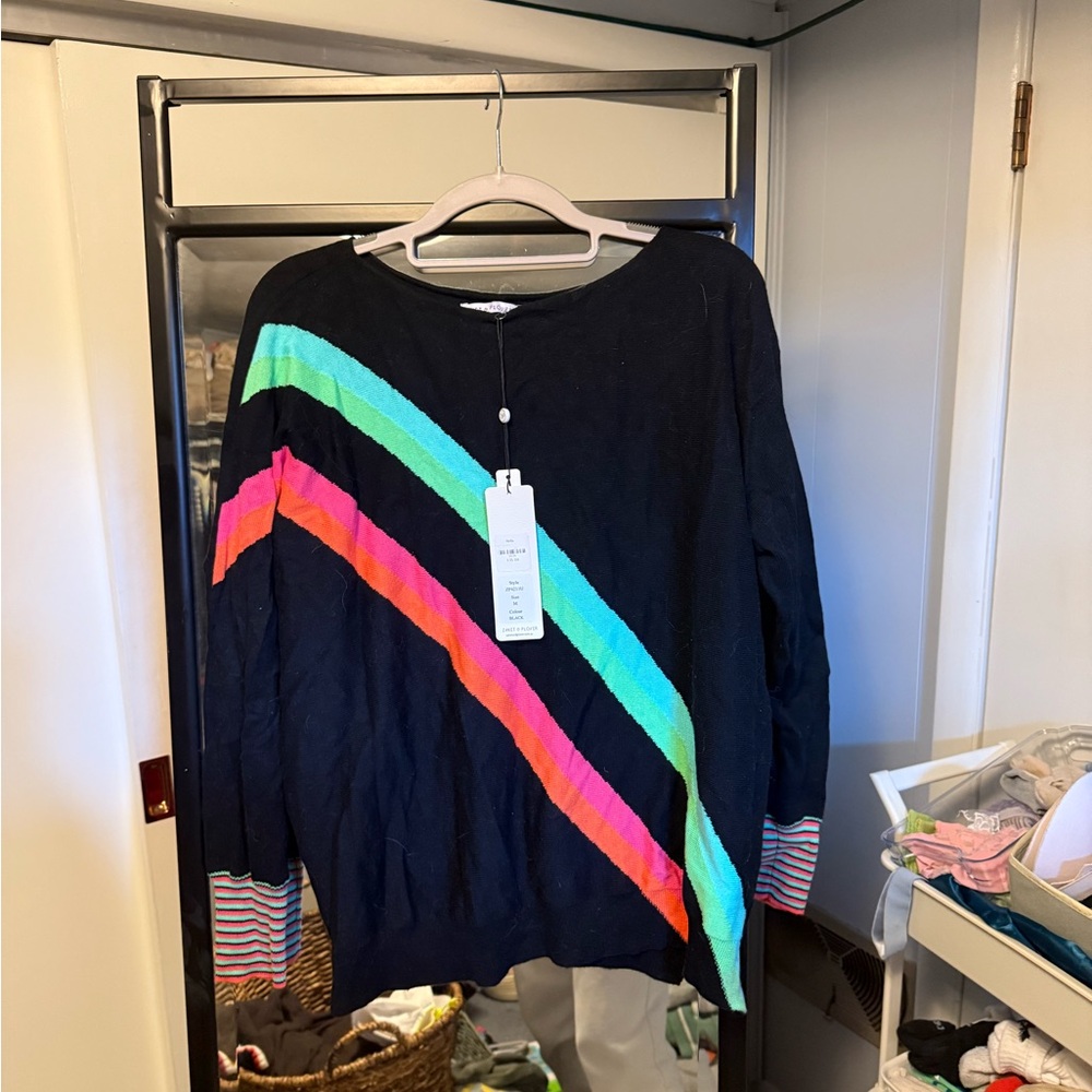 NWT Colorful Striped Women's Sweater